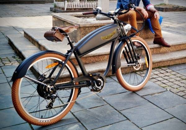 Electric Bicycle: Ariel Rider Retro style model